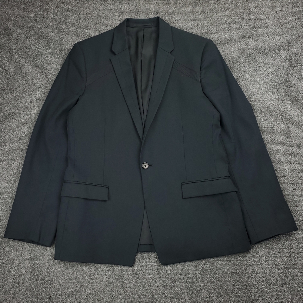 Theory Blazer Mens 38R Sport Coat Suit Jacket Minimalist Designer Saffman Black